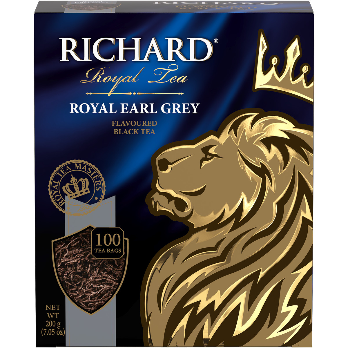 Чай Richard Royal Earl Grey черный с бергамотом 100 пакетиков