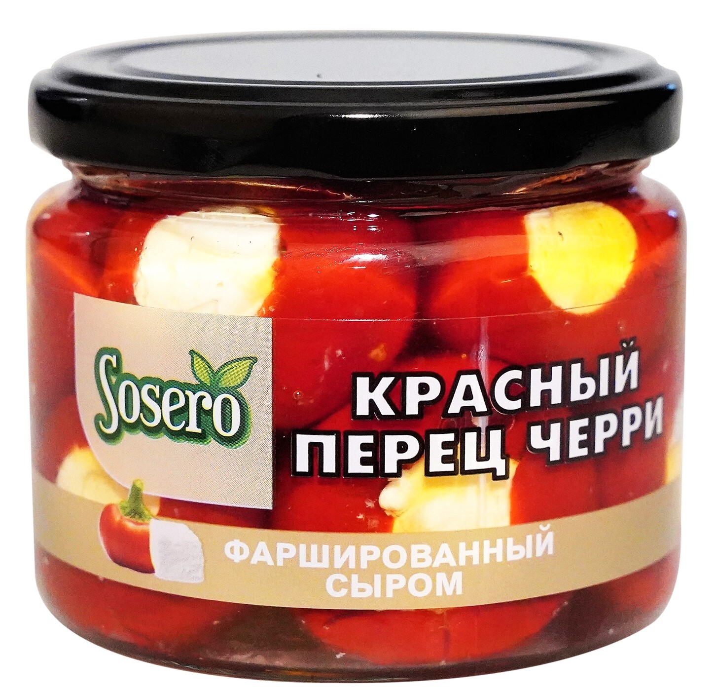 Перец черри фаршированный сыром