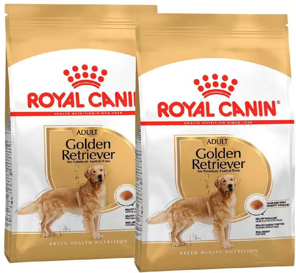 Купить сухой корм для собак ROYAL CANIN GOLDEN RETRIEVER ADULT, голден ретривер, 2шт по 3кг, цены на Мегамаркет | Артикул: 100044111482