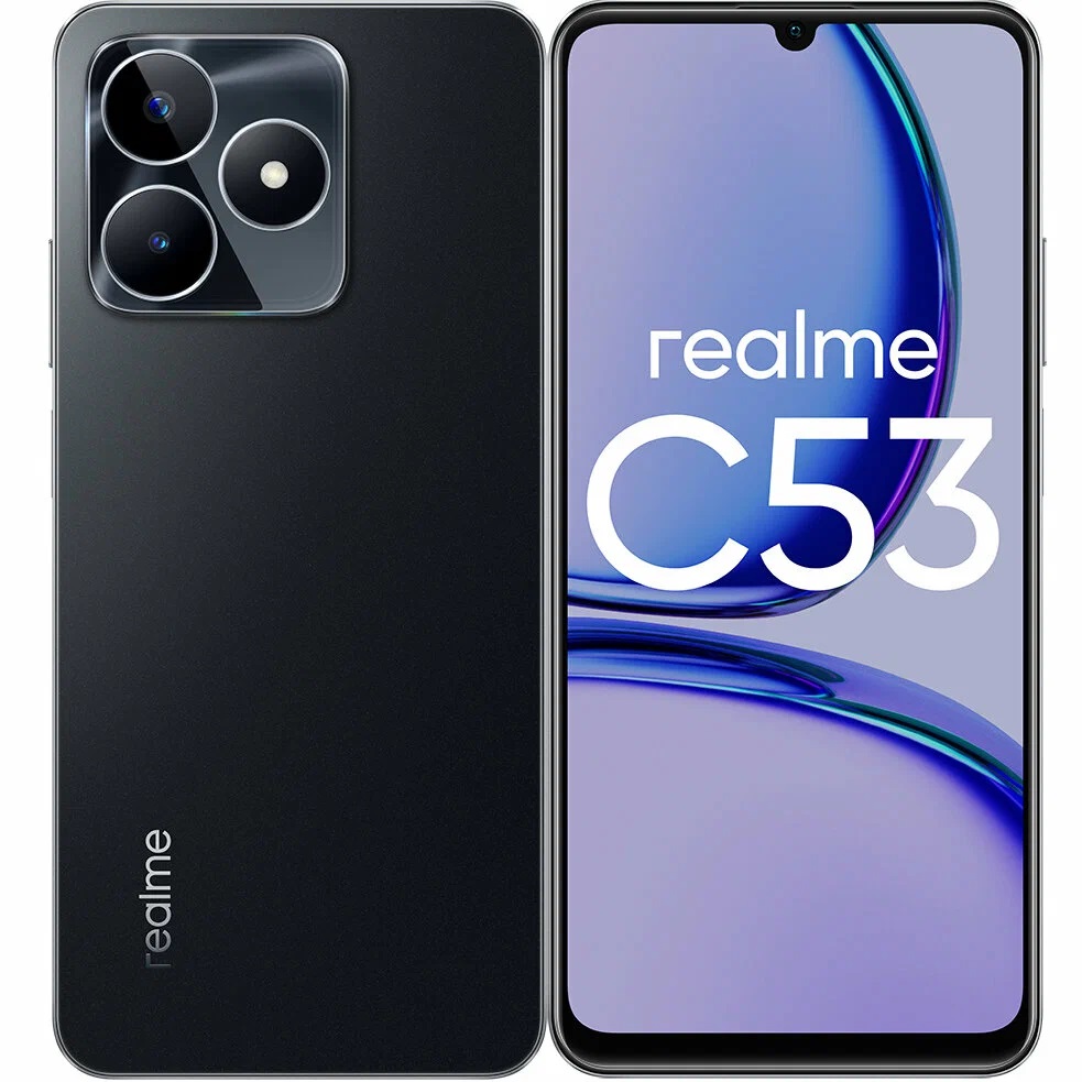 Смартфон Realme C53 6/128GB Mighty Black (RMX3760), купить в Москве, цены в интернет-магазинах на Мегамаркет