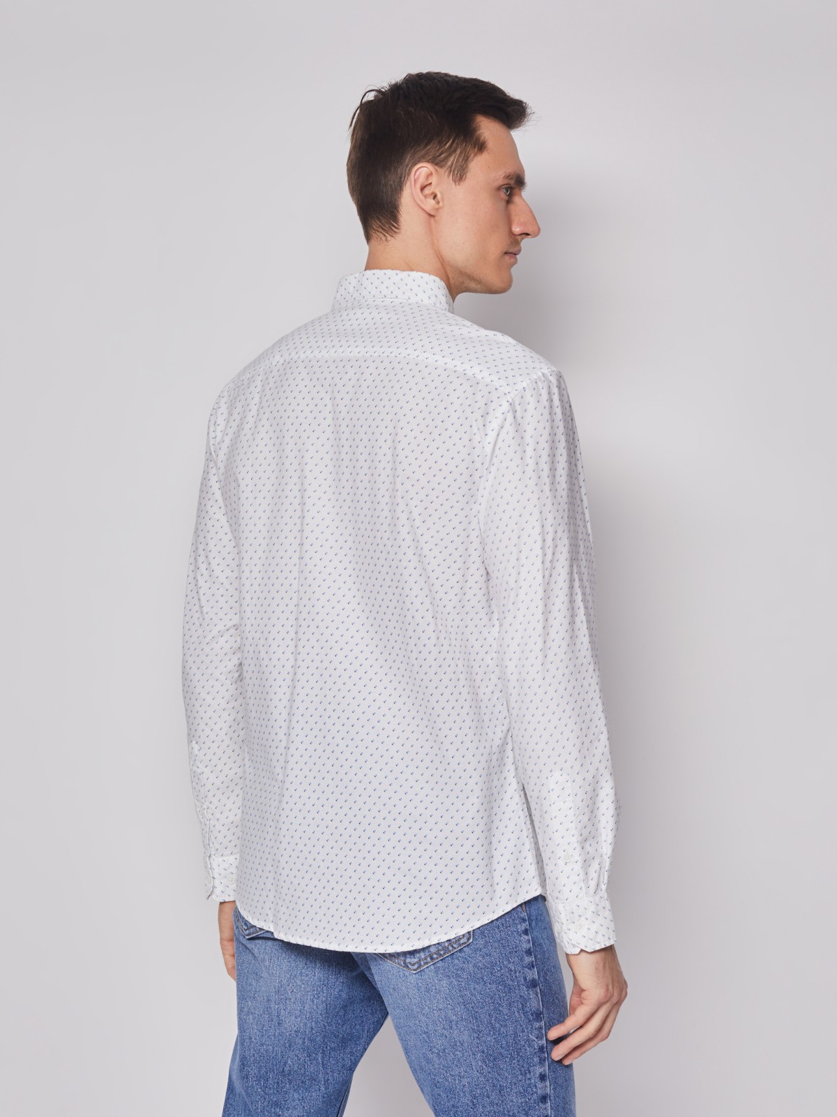 Рубашка мужская Zolla 01212214R043 белая 3XL