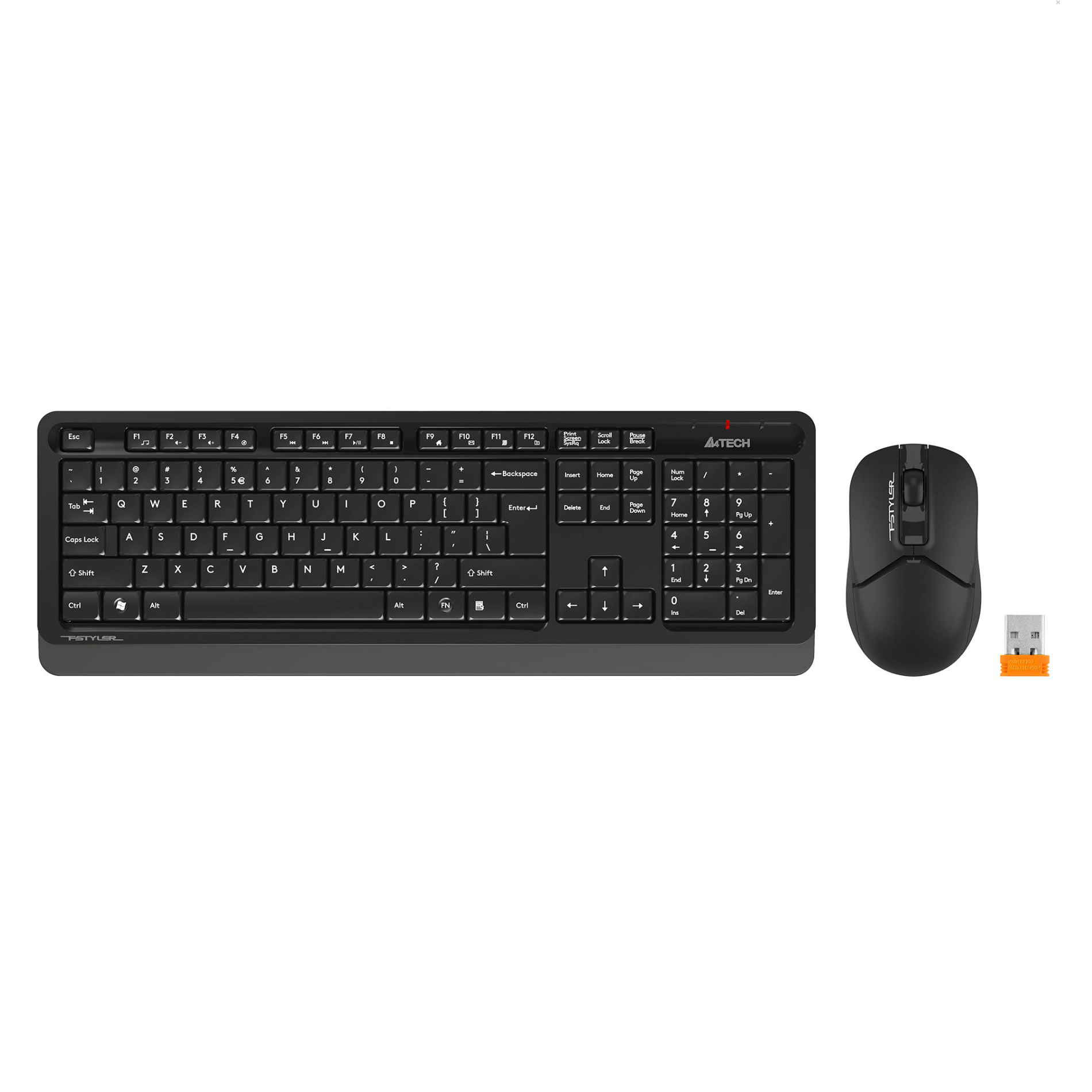 Комплект клавиатура и мышь A4tech Fstyler FG1012 Black/Gray, купить в Москве, цены в интернет-магазинах на Мегамаркет