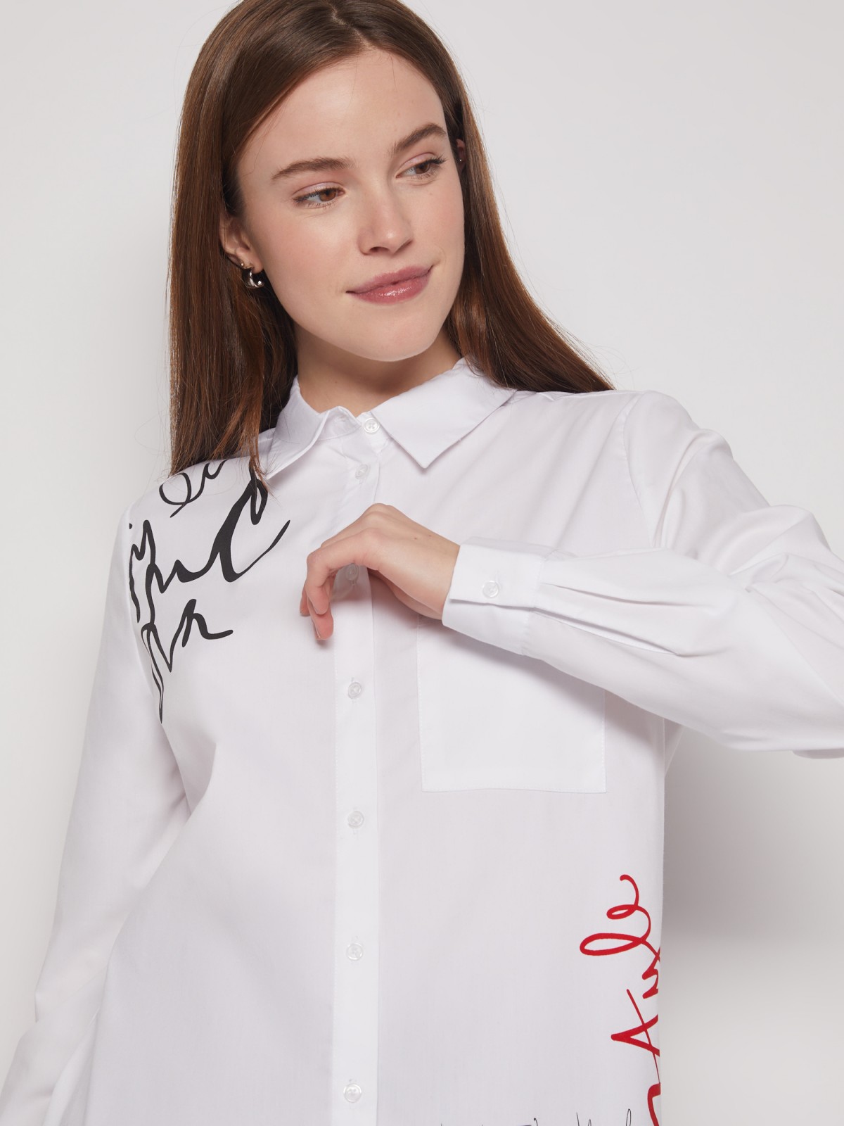 Рубашка женская Zolla 02211117Y013 белая M