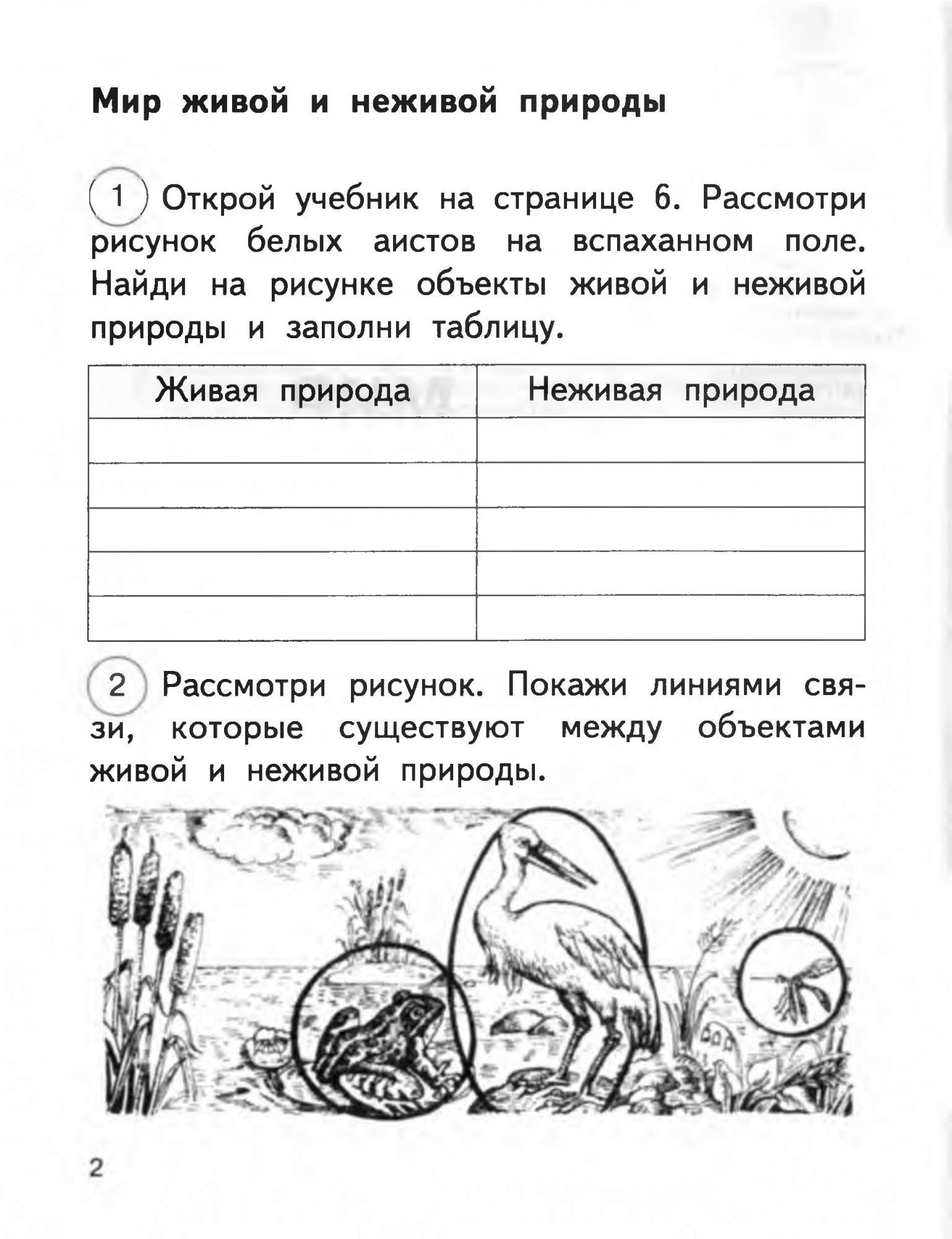 Рабочая тетрадь Окружающий мир 2 класс часть 1 в 2 частях Федотова Н.А.  ФГОС – купить в Москве, цены в интернет-магазинах на Мегамаркет