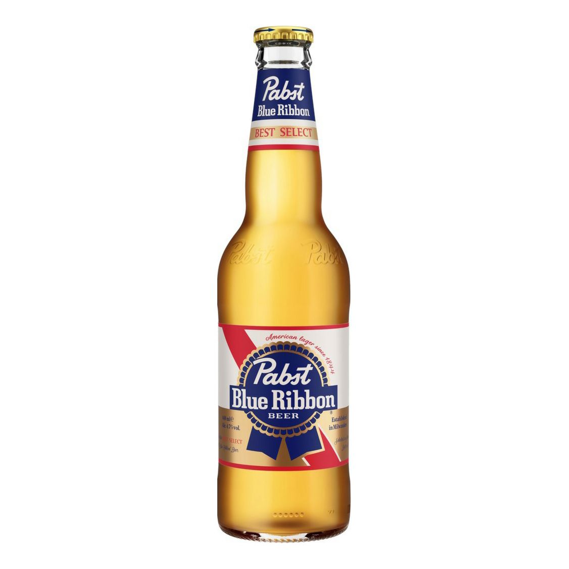 Пиво Blue Ribbon Pabst светлое фильтрованное 440 мл - купить в ВинЛаб, цена на Мегамаркет