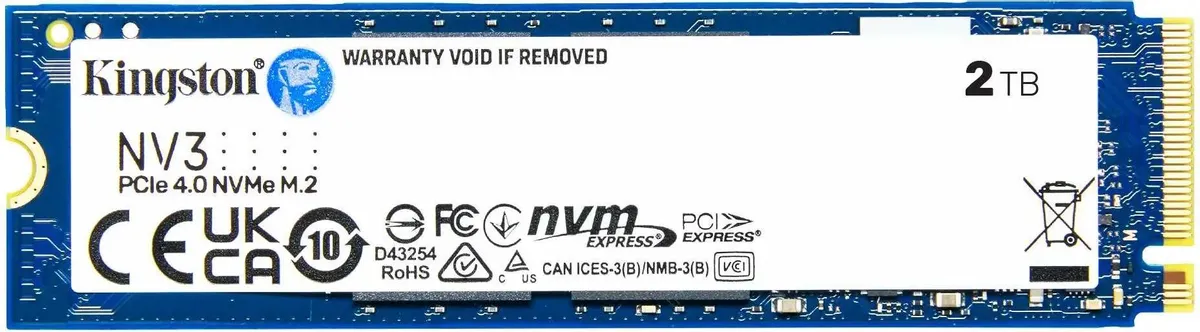 SSD накопитель Kingston SNV3S M.2 2280 2 ТБ (SNV3S/2000G) - купить в Спринт маркет (доставка), цена на Мегамаркет