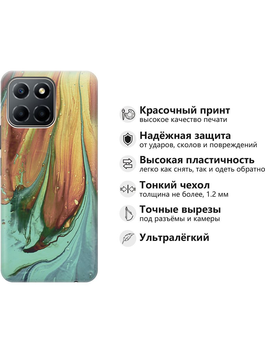 Силиконовый чехол на Honor X6/X8 5G с принтом 