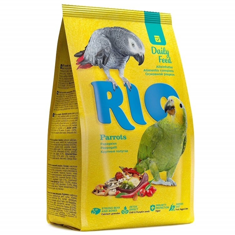 Корм для крупных попугаев RIO Parrots, 1кг