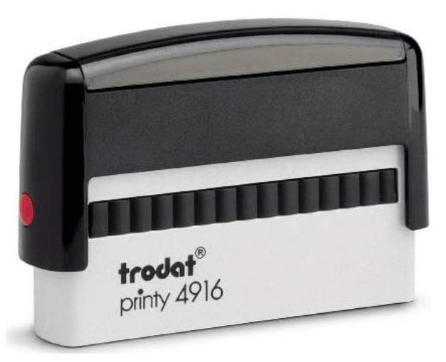 Оснастка для печати Trodat Printy 4916. Цвет корпуса: черный.