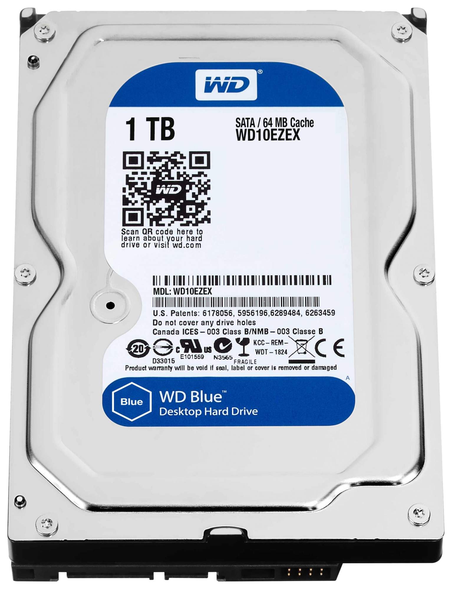 Жесткий диск WD Blue 1ТБ (WD10EZEX) – отзывы покупателей на маркетплейс  Мегамаркет | Артикул: 100000575880