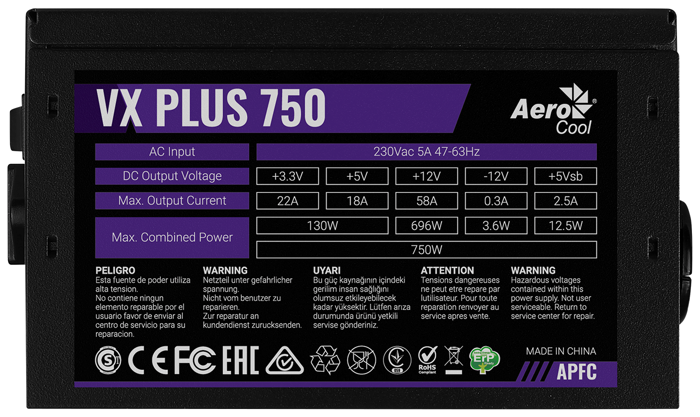 Aerocool vx plus 600 схема