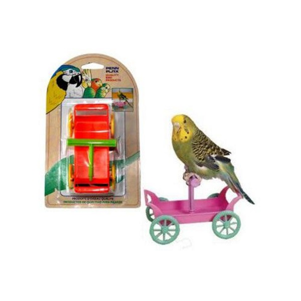 Игрушка  для птиц Penn-Plax тележка с жердочкой, пластик, 3x12см
