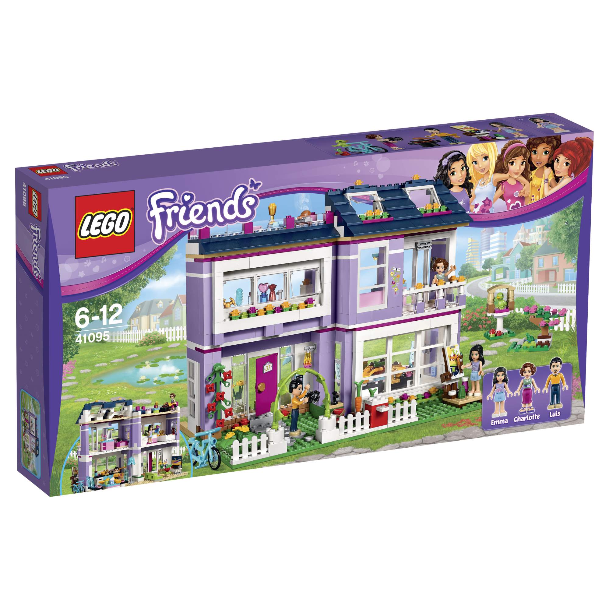 Купить конструктор LEGO Friends Дом Эммы (41095), цены на Мегамаркет |  Артикул: 100000075581