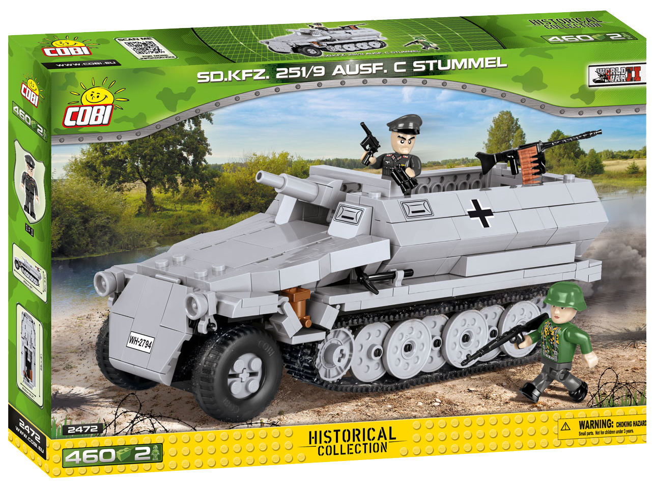 Немецкие конструкторы. Cobi конструктор 2472. SD.KFZ.251/9 Ausf.c.