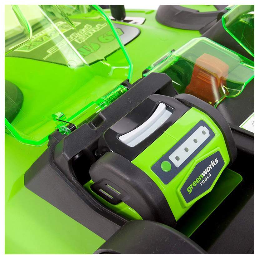 Как снять защиту аккумулятора на greenworks g40tm55