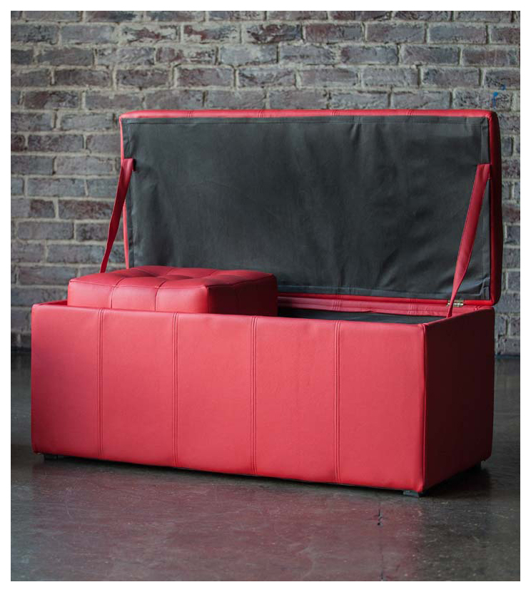 Банкетка-сундук Dreambag Лонг 100х46х46 красный