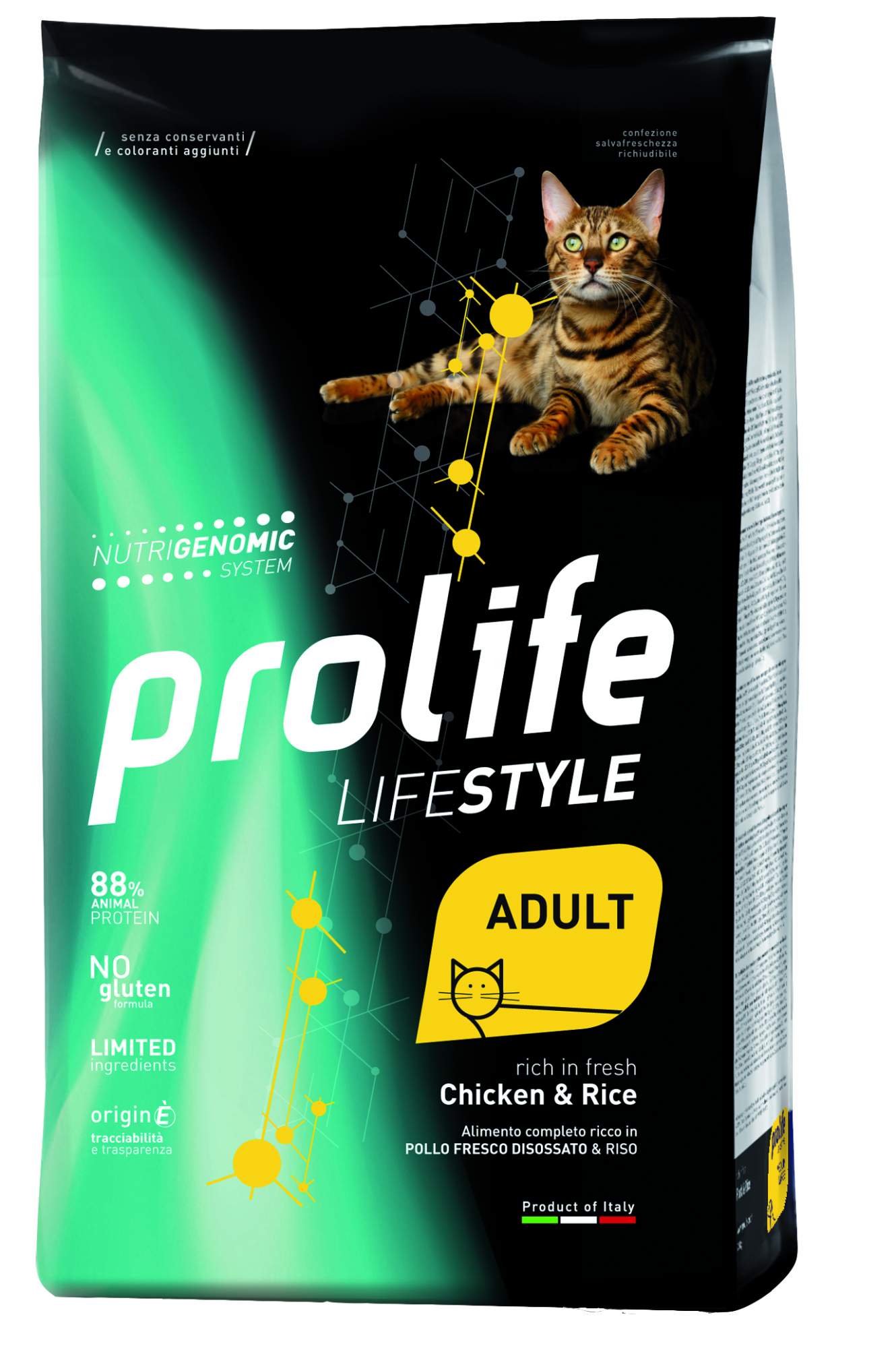 Сухой корм для кошек Prolife Lifestyle Adult, курица и рис, 0,4кг