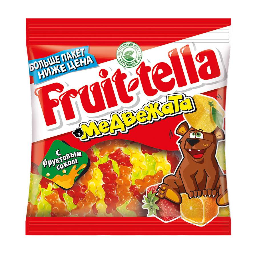 Мармелад Fruit-tella медвежата жевательный с натуральным фруктовым соком 150 г