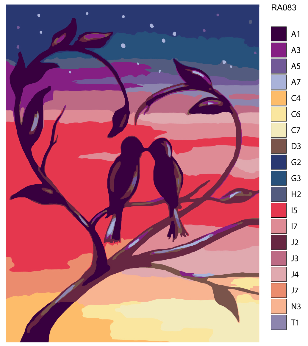 Картина по номерам ra80001