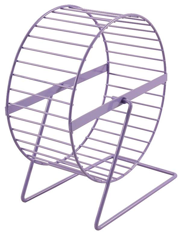 Беговое колесо для грызунов Triol Wl-02, на подставке, фиолетовое, диаметр 15см