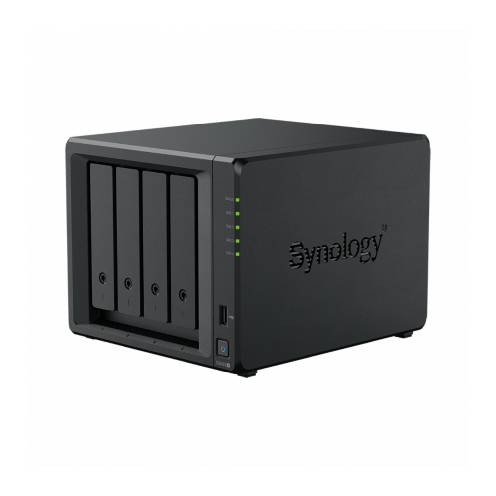 Сетевое хранилище данных Synology черный (DS423+) - отзывы покупателей на  маркетплейсе Мегамаркет | Артикул: 600013900985