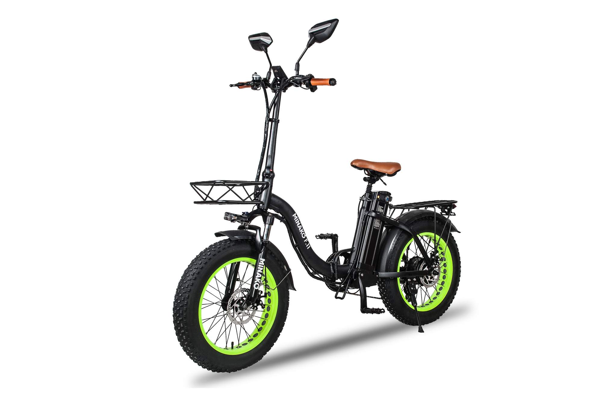 Электровелосипед Minako F11 зеленый 2023 гидравлика - купить в Москве, цены на Мегамаркет