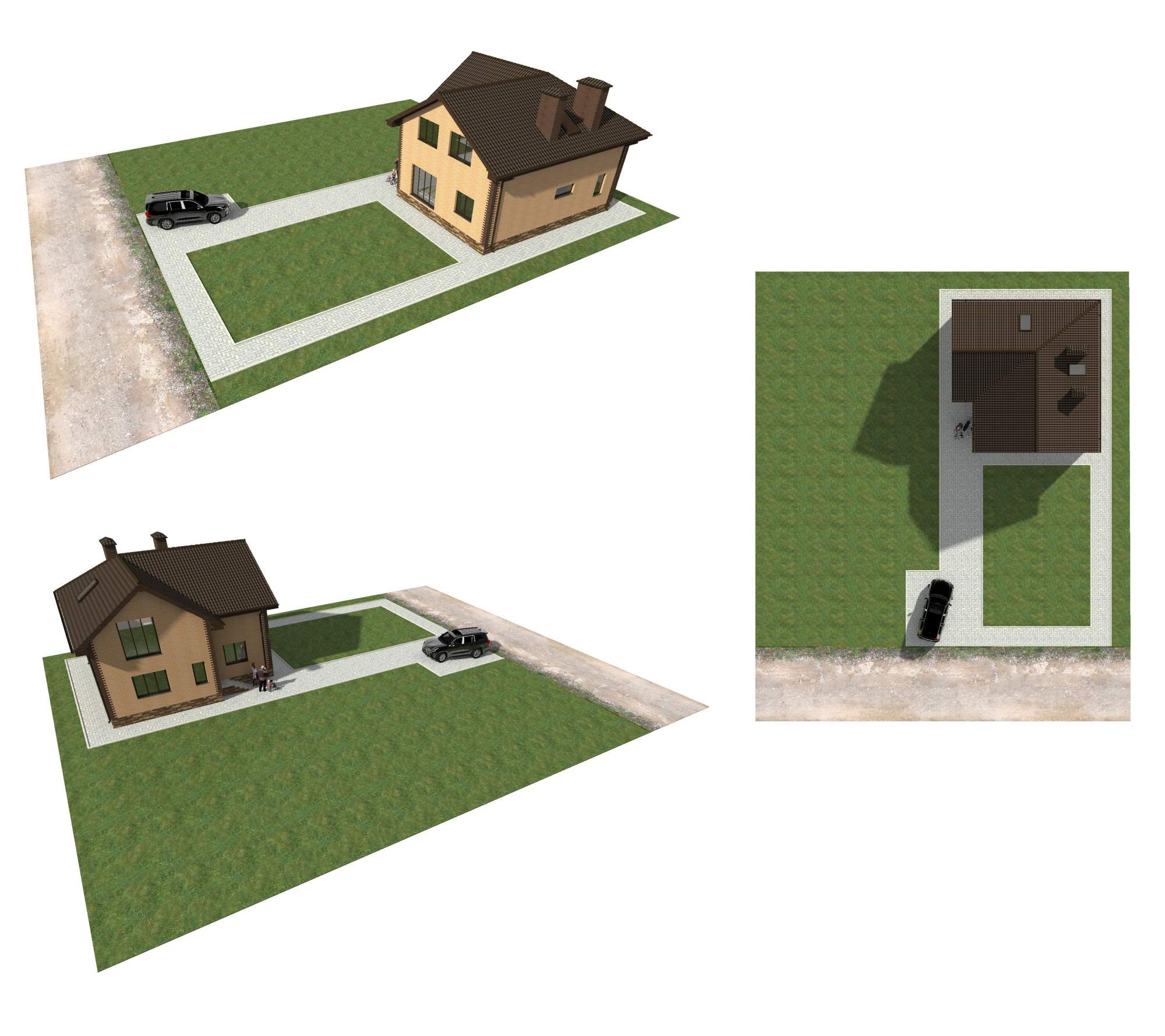 Проект двухэтажного дома из газобетона с облицовкой из керамического ...