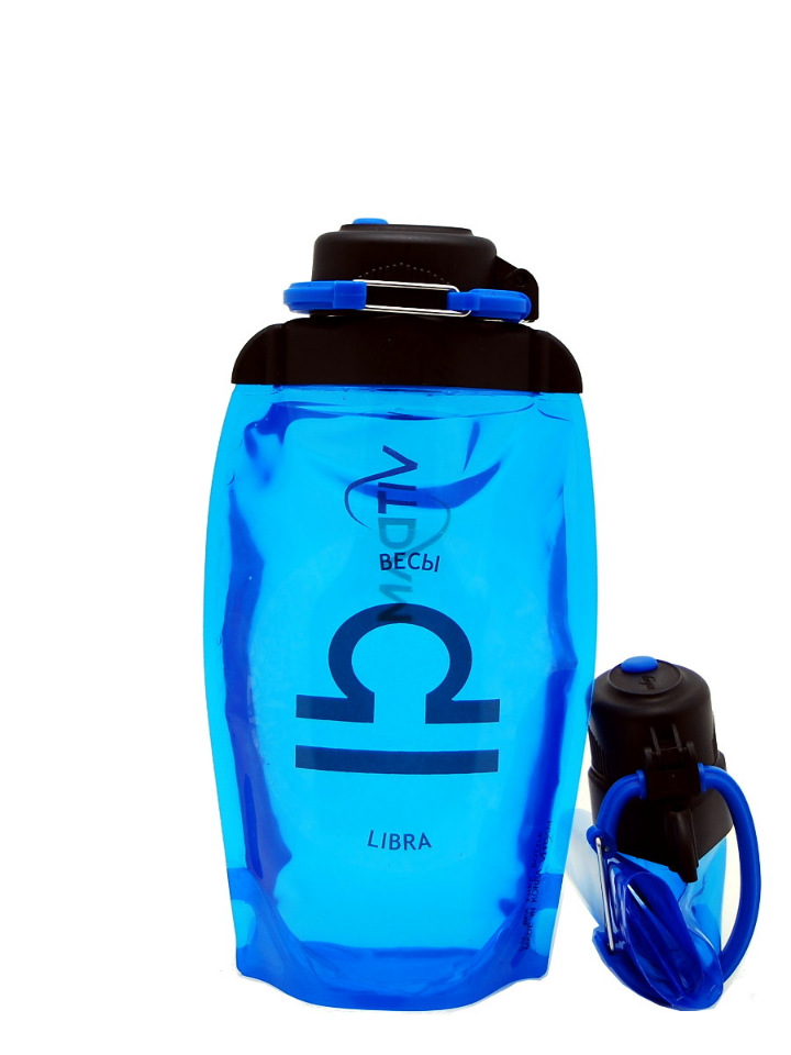 Бутылка Vitdam B050BLS-1208 500 мл синяя libra
