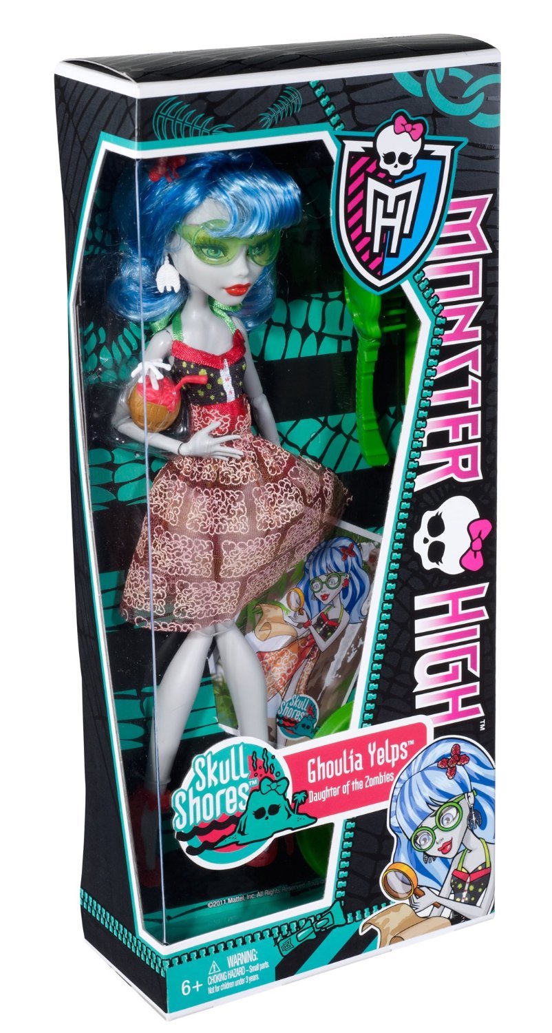 Купить кукла Monster High Гулия Йелпс - Побережье черепа W9181, цены на  Мегамаркет