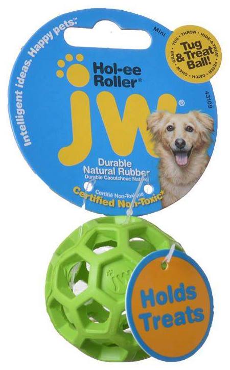Жевательная игрушка для собак JW Hol-ee Roller small Мяч сетчатый, длина 9 см