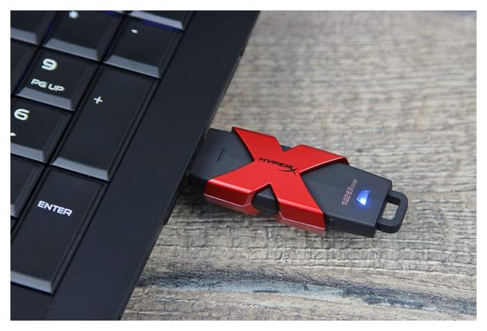 Usb flash карта kingston hxs3 256gb черно красный