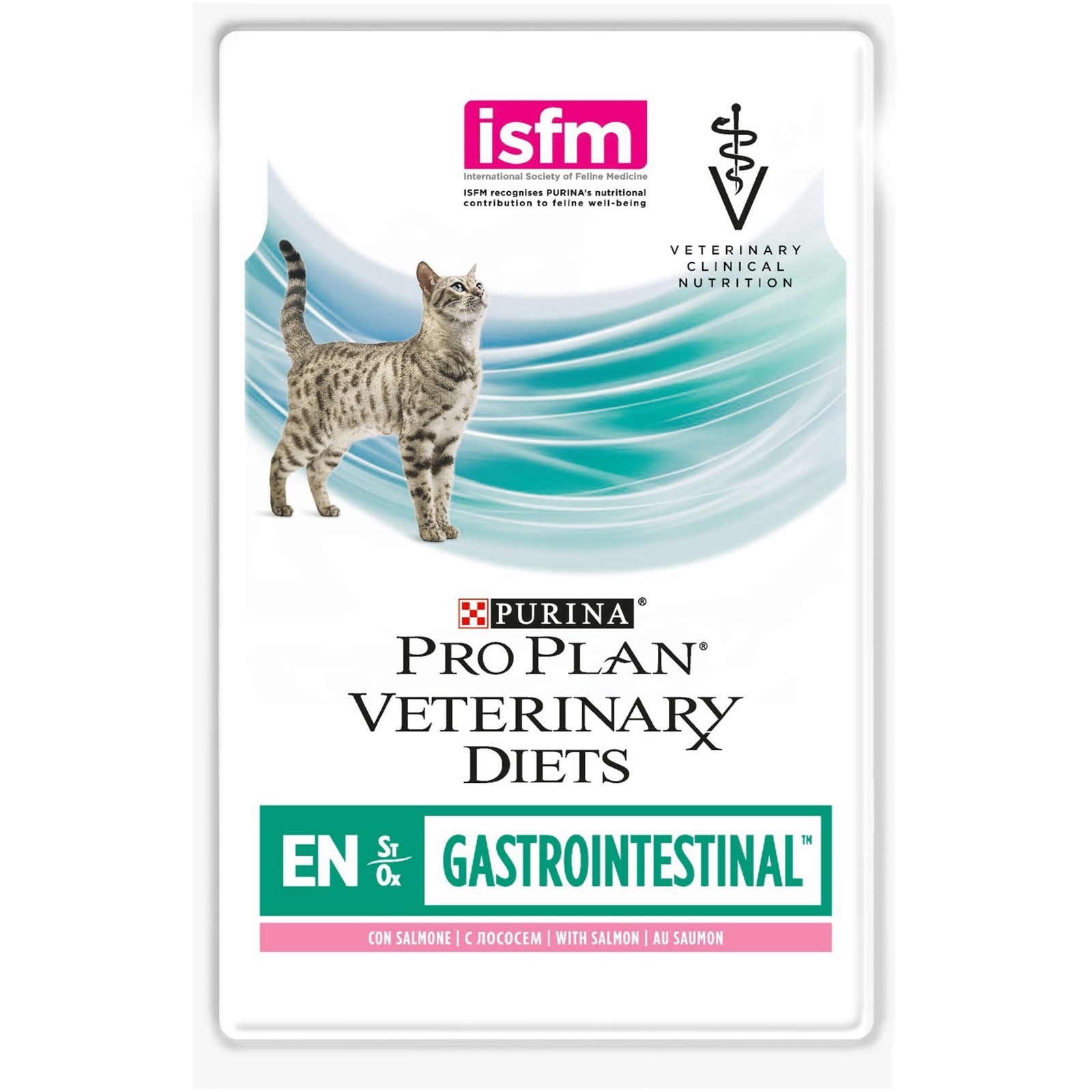 Влажный корм для кошек Pro Plan Veterinary Diets ST/OX Gastrointestinal, лосось, 85г