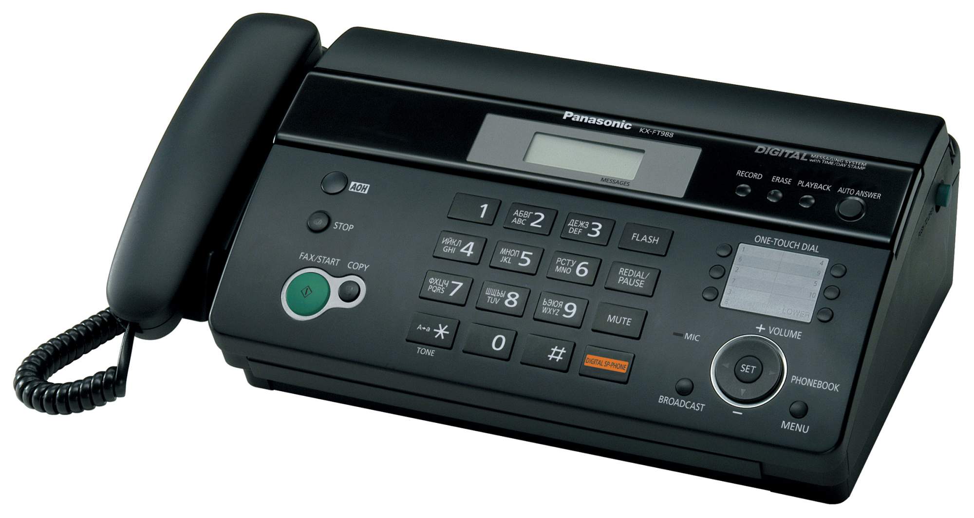 Факс Panasonic kX-FT988RU – купить в Москве, цены в интернет-магазинах на  Мегамаркет