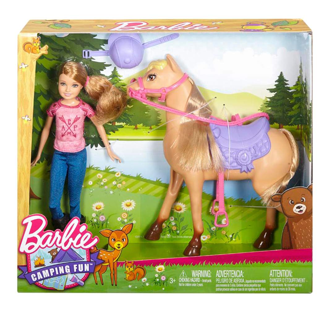 Игровой набор Barbie серия Camping Fun Кукла стейси и ее лошадь DYX18 –  купить в Москве, цены в интернет-магазинах на Мегамаркет