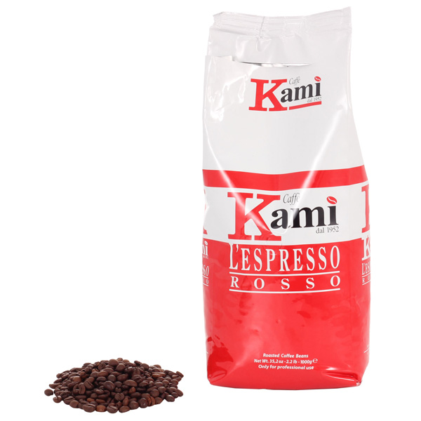 Кофе в зернах Kami lespresso rosso 1000 г