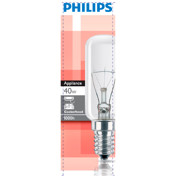 Лампа Philips Appl 40W E14 T25L CL CH