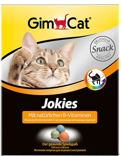 Лакомство для кошек GIMPET Jokies с комплексом витаминов В,  400 таблеток