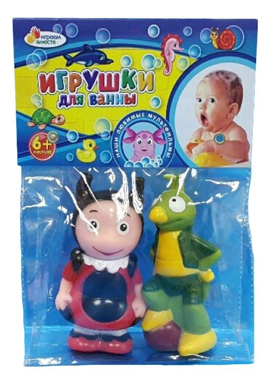Резиновые игрушки для ванны Лунтик, Мила и Кузя Играем вместе 171R-PVC-LU