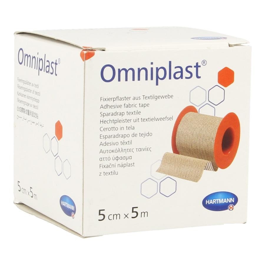 Пластырь Omniplast сильной фиксации из текстильной ткани для повязок и канюль 5 м х 5 см - купить в ВиртуалСервис ООО, цена на Мегамаркет