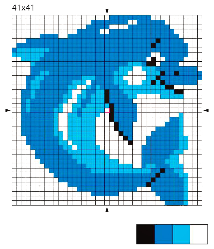 Вышивка крестиком дельфины схема