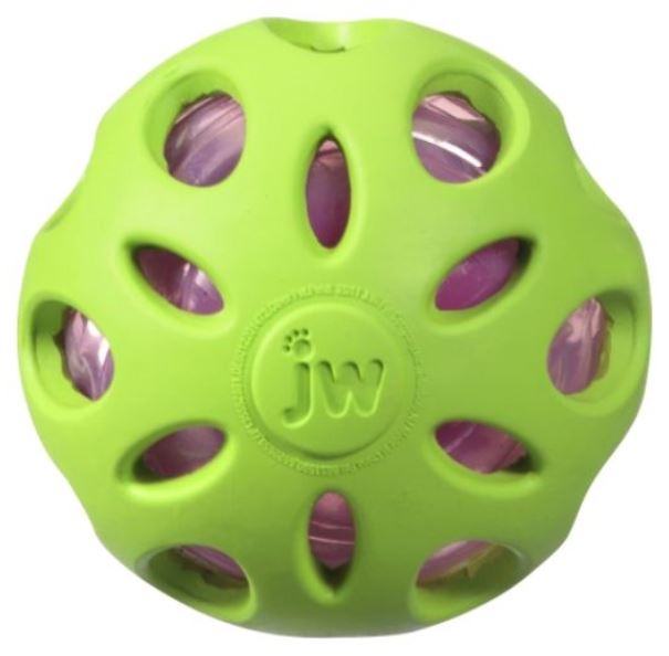 Жевательная игрушка для собак JW Crackle & Crunch Ball Large Мяч сетчатый, 10.5 см