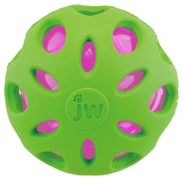 Жевательная игрушка для собак JW Crackle & Crunch Ball Large Мяч сетчатый, 10.5 см