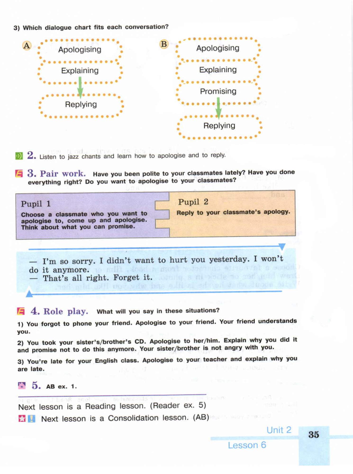 Apologizing and explaining. Английский язык 6 класс учебник кузовлев. Next Lesson is a Consolidation Lesson 7 класс. Next Lesson is a Consolidation Lesson.