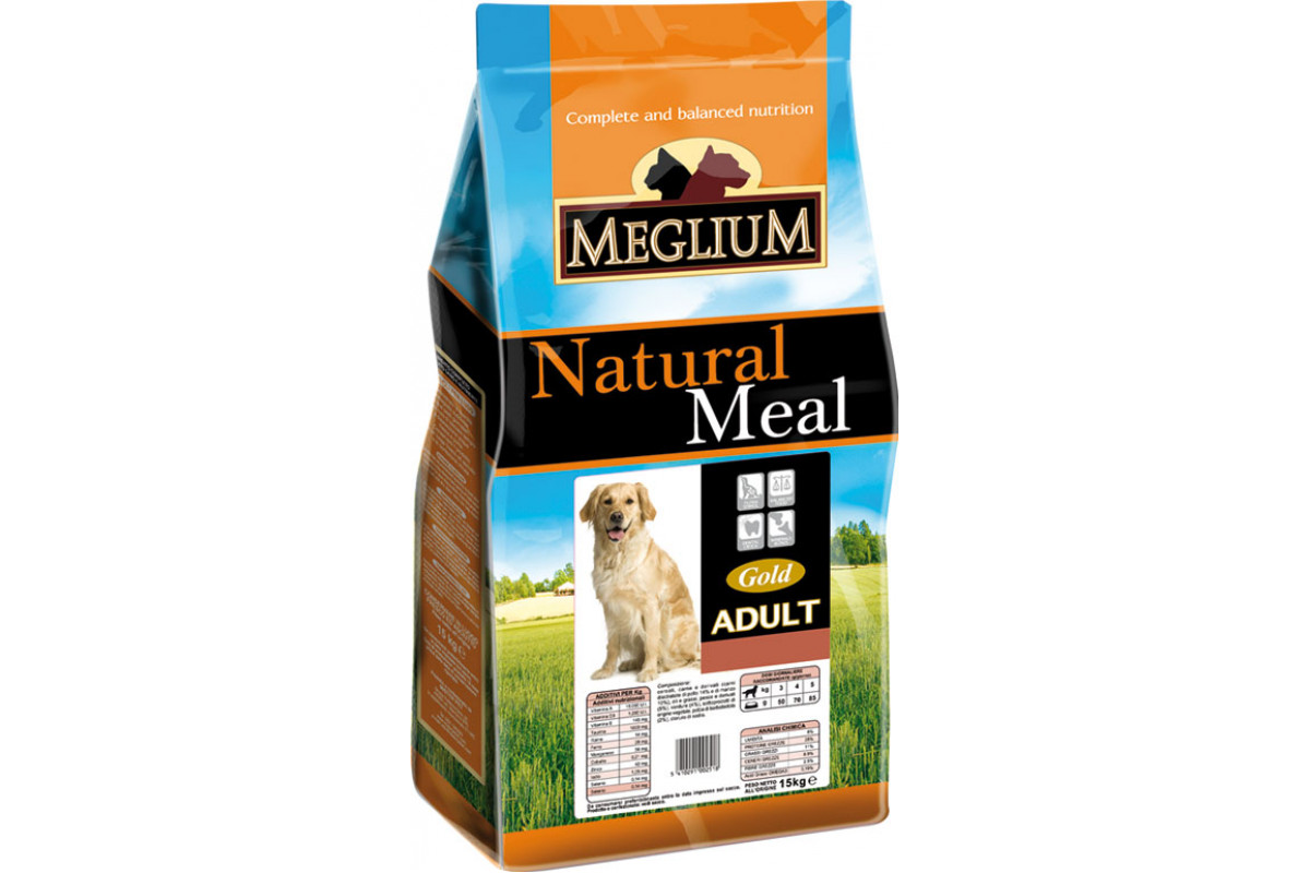 Сухой корм для собак Meglium Adult Gold, мясо, овощи, 3кг