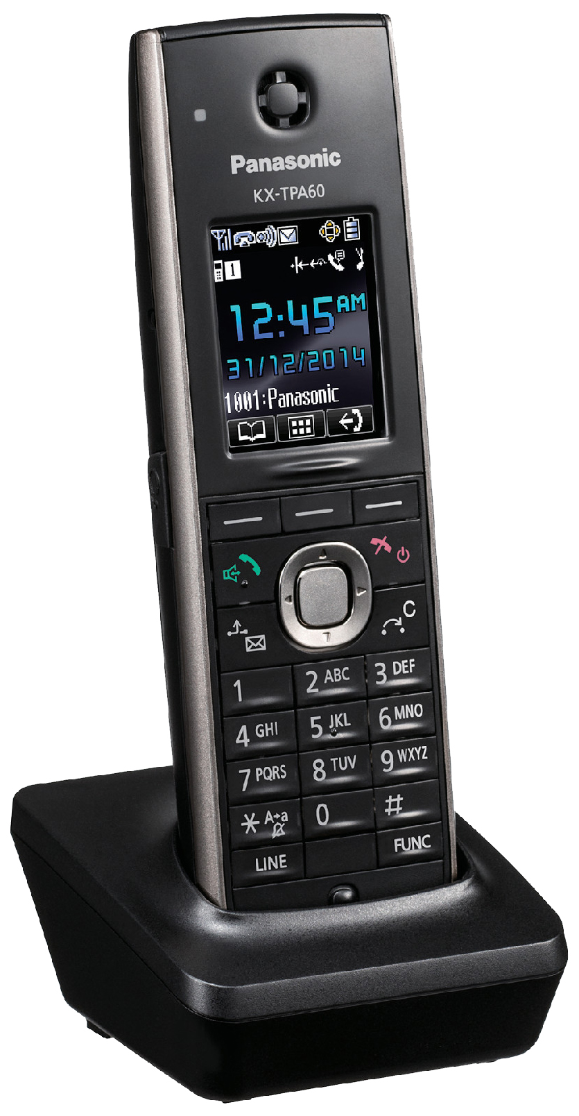 Дополнительная трубка к телефону Panasonic KX-TPA60RUB DECT 1880-1900MHz,  300м черный - купить в TechnoIsland, цена на Мегамаркет