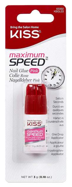 Клей для ногтей Kiss Maximum Speed Nail Glue Pink 3 г