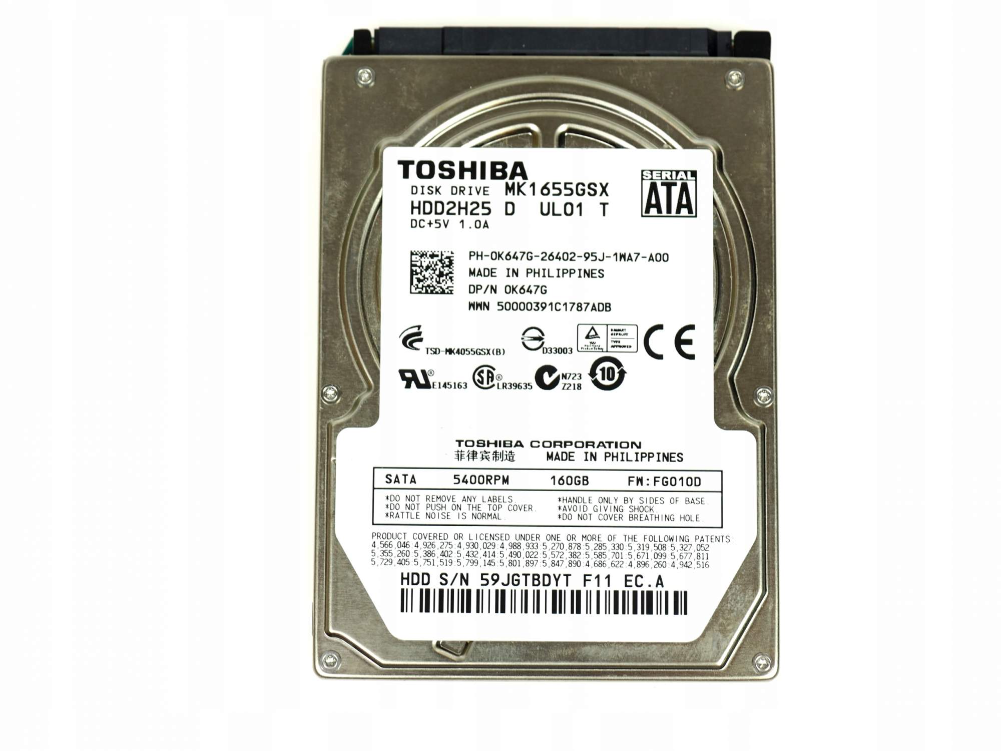 Купить Жесткий Диск Toshiba Mk2552gsx