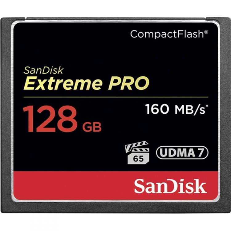 Карта памяти SanDisk Compact Flash Extreme Pro 128GB