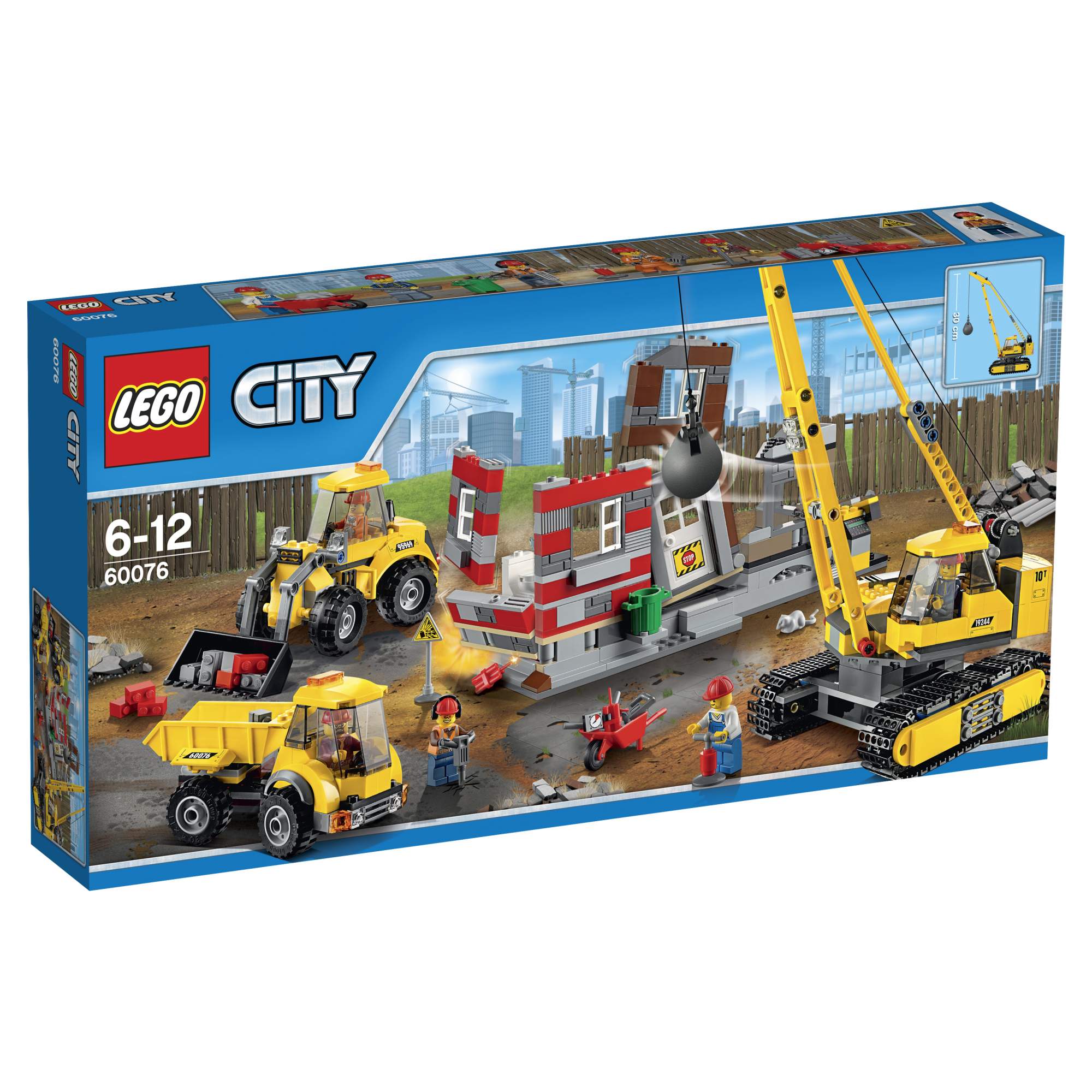 Купить конструктор LEGO City Demolition Снос старого здания (60076), цены  на Мегамаркет | Артикул: 100000075787