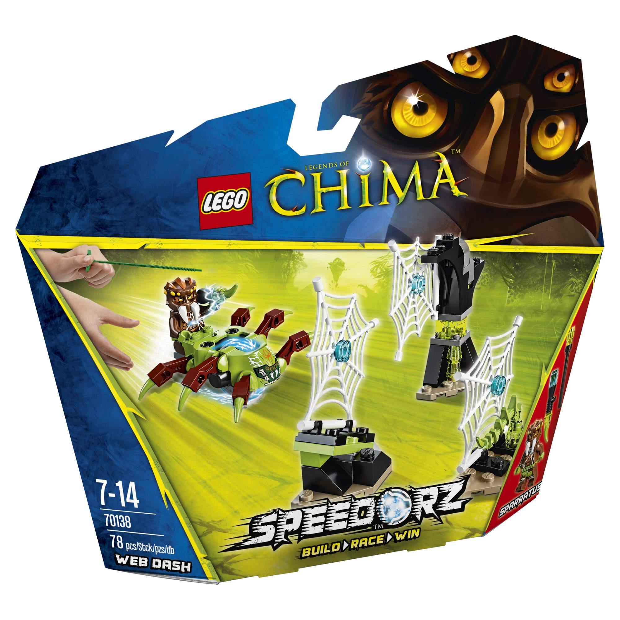 Конструктор LEGO Chima Паучьи сети (70138) – купить в Москве, цены в  интернет-магазинах на Мегамаркет